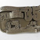 1985 FARMFEST Honoring The American Family Farmer Belt Buckle 11316