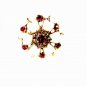 1950's-60's White Clear & Pink Rhinestones Brooch By CORO 42616