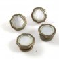 Silvertone Mother Pearl Snap Link Cufflinks By KORKER PAT. 4 21 1908 5817