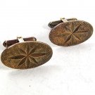 Vintage Sterling Silver Star Cufflinks By B.A.B. 12617