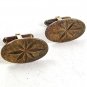 Vintage Sterling Silver Star Cufflinks By B.A.B. 12617