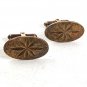 Vintage Sterling Silver Star Cufflinks By B.A.B. 12617