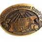Vintage TISCO Tractor Implement Supply Co. 60 Years Brass Belt Buckle