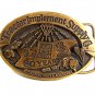 Vintage TISCO Tractor Implement Supply Co. 60 Years Brass Belt Buckle