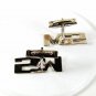 Vintage Sterling Silver initial / Letters S. M. Cufflinks Unbranded 41216