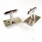 Vintage Silvertone Dress Cufflinks By SWANK 31516