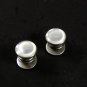 Art Deco Silver Tone & Mother of Pearl Cufflinks By SNAP LINK 62216bb