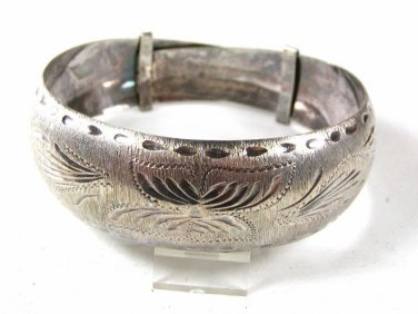 Vintage Sterling Silver Adjustable Bracelet 8416
