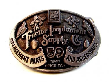 Vintage Tractor Implement Supply Co. 59 Years  Belt Buckle