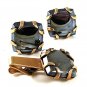 Gold Tone & Hematite Cufflinks & Matching Tie Clasp PAT PEND 111716