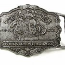 Foreign & Domestic Gold Dealers LIVINGSTON WELLS & CO. Belt Buckle 1417