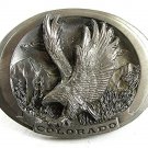 Vintage 1988 COLORADO Eagle Belt Buckle By C&J INC 91517