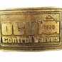 1980 OCV Control Valves Brass Belt Buckle by DYNABUCKLE 8216