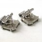 1970's Greek / Roman Discus Thrower Green Wrap Around Cufflinks 12616