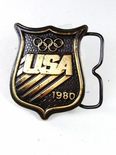1980 U.S.A. Olympics Belt Buckle By Bergamont 5516