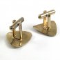 Vintage Goldtone Triangle Initials ??? Design Cufflinks 101717