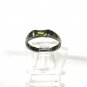Sterling Silver Green Ring SZ 8 Unbranded 81815