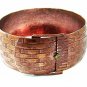Mid Century Modern Copper Bangle Bracelet 11116
