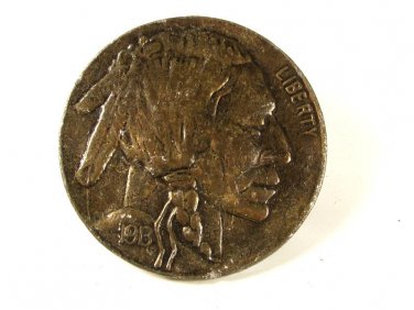 Vintage Indian Nickle Belt Buckle Unbranded 72216