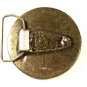 Vintage Indian Nickle Belt Buckle Unbranded 72216