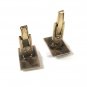 Vintage Sterling Silver & Abalone 3 Bars Cufflinks Unbranded 41416