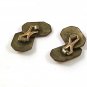 Victorian / Edwardian Small Goldtone Cufflinks By S&S 6317