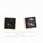 Genuine Imperial Damascene Inlaid Sterling 24K Gold Earrings Unbranded