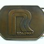 Vintage Brass ROADWAY Belt Buckle By Reminder Promotions 101917