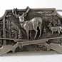 1982 Deer Crossed Rifles Hunting Belt Buckle By SISKIYOU 111016