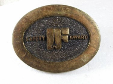 Safety Award Brass Belt Buckle By BTS MADE IN USA 31616