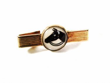 1940's-50's Gold Tone Horse Head Tie Clasp Unbranded  USA 51016