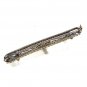 Edwardian Art Deco Sterliing Silver Amythests Filigree Brooch Unbranded 7415