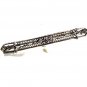 Edwardian Art Deco Sterliing Silver Amythests Filigree Brooch Unbranded 7415