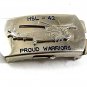Vintage HSL-42 PROUD WARRIORS NAVY HELICOPTER Belt Buckle 11917
