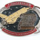 Jan. 28 1986 Challenger Belt Buckle Unbranded MADE in USA 81915