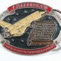 Jan. 28 1986 Challenger Belt Buckle Unbranded MADE in USA 81915