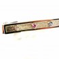 1950s-60s Sterling Silver Blue Pink White Topaz Tie Clasp By FOSTER 32916