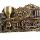 Vintage Train Locomotive Steam Engine Belt Buckle 62917