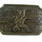 Vintage Two 2 Ducks In Flight Belt Buckle 41817