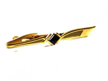 1950's - 1960's Goldtone & Red Tie Clasp By HICKOK USA 10315
