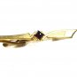 1950's - 1960's Goldtone & Red Tie Clasp By HICKOK USA 10315