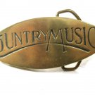 Solid Brass Country Music Belt Buckle Unbranded 112015