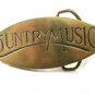 Solid Brass Country Music Belt Buckle Unbranded 112015