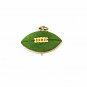 1960's / 70's Silvertone & Green Football Charm Unbranded 32116