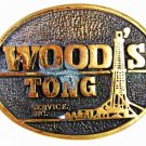 Solid Brass Woods Tong Oil DerickBelt Buckle By CAL COAST 3516