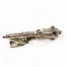 Vintage Silver Tone Sceptre Tie Clasp Unbranded 5316
