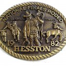 1982 Hesston National Finals Rodeo All Around Cowboy Belt Buckle 22417
