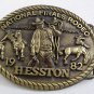 1982 Hesston National Finals Rodeo All Around Cowboy Belt Buckle 22417
