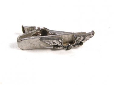 1950's - 60's Silvertone Pilot Wings ? Tie Clasp Unbranded.101615