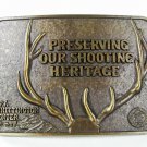 Preserving Our Shooting Heritage Antlers Belt Buckle Unbranded 5916
